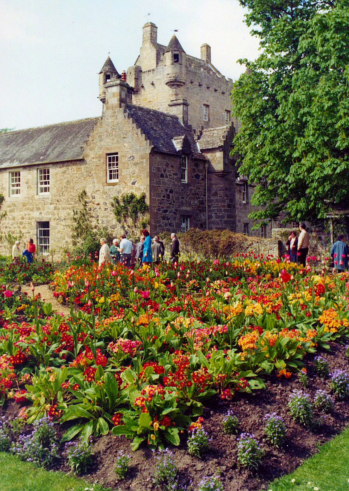 Cawdor Castle wśród ogrodów